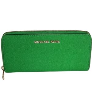 MICHAEL Michael Kors Green Zip Wallet